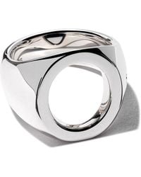 Tom Wood Cushion Open Ring - Metallic