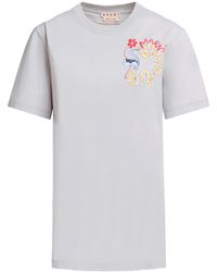 Marni - T-Shirt Met Ronde Hals - Lyst