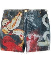 Roberto Cavalli - アブストラクトパターン ショートパンツ - Lyst