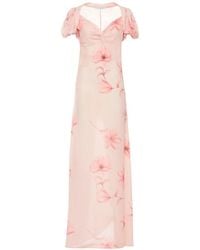 Mar De Margaritas - Robe Longue Benedetta À Fleurs Et Manches Bouffantes - Lyst