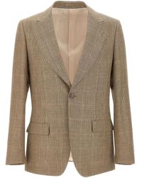 Lardini - Blazer Met Pied-De-Poule Print - Lyst