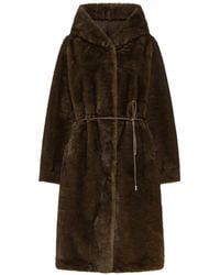 Seventy - Faux-Fur Hooded Coat - Lyst