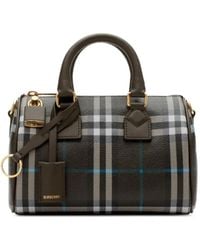 Burberry - チェック ボウリングバッグ ミニ - Lyst