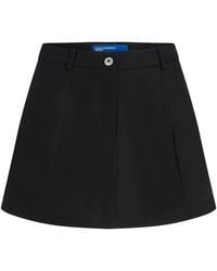 KARL LAGERFELD - Minijupe À Logo Brodé Et Coupe À Superposition - Lyst