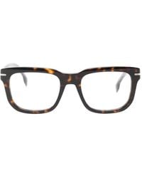 BOSS - Tortoiseshell-Effect Square-Frame Glasses - Lyst