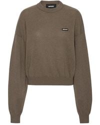 ROTATE BIRGER CHRISTENSEN - Pullover mit Logo-Patch - Lyst