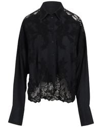 Ermanno Scervino - Lace-Trimmed Embroidered Shirt - Lyst