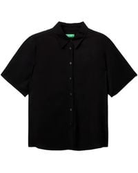 Benetton - Short-Sleeve Button-Down Shirt - Lyst