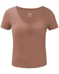 Sweaty Betty - Ruched V-Neck T-Shirt - Lyst