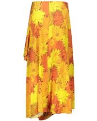 Ellery - Floral-Print Asymmetric Skirt - Lyst