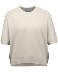 Allude - Short-Sleeve Cashmere Sweater - Lyst