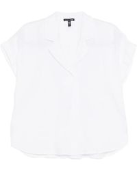Eileen Fisher - Haut En Coton À Col Cranté - Lyst