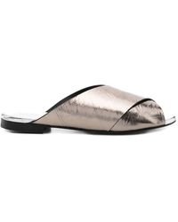 DONNARì - Crossover Leather Sandals - Lyst