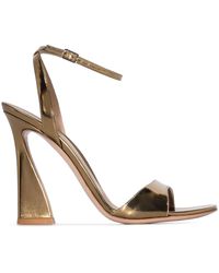 Gianvito Rossi - Aura 105mm Patent Leather Sandals - Lyst