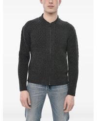Paolo Pecora - Ribbed Zip-Up Cardigan - Lyst