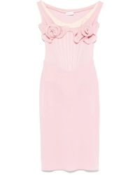 Magda Butrym - Jurk Met Bloemenpatch - Lyst