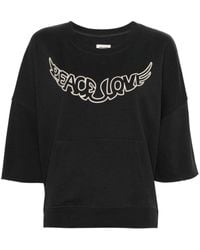 Zadig & Voltaire - Flocked-slogan T-shirt - Lyst