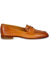 Santoni - Braune Loafer - Lyst