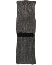 Alexander Wang - Crystal-Embellished High-Low Asymmetric Dress - Lyst