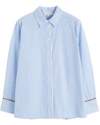 Chinti & Parker - Chemise Rayée À Bords Festonnés - Lyst