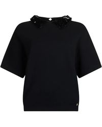 Liu Jo - T-Shirt Mit Pailletten - Lyst
