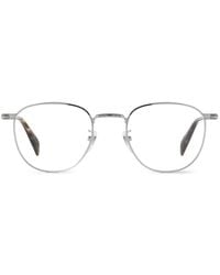 David Beckham - Round-Frame Metal Glasses - Lyst