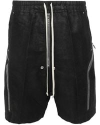 Rick Owens - Heizer Zip-Detail Shorts - Lyst