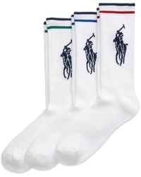 Polo Ralph Lauren - Big Pony Socks (Pack Of Three) - Lyst