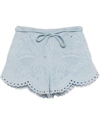 Zimmermann - Daylight Denim Shorts - Lyst