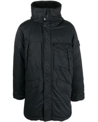 Stone Island - Gefütterte Jacke Mit Reißverschluss - Lyst