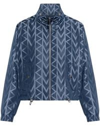 MICHAEL Michael Kors - Geometric-Pattern Zip Jacket - Lyst