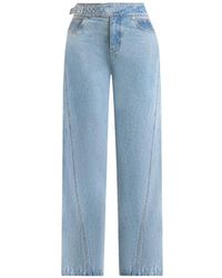 Manière De Voir - Loane Boyfriend-Jeans Mit Geschwungenem Beinverlauf Und Taillenriegel - Lyst