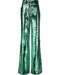 Philipp Plein - Sequin-embellished Wide-leg Trousers - Lyst