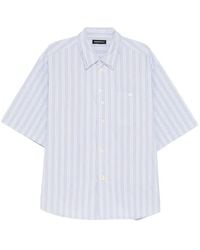 Undercover - Striped Short-Sleeve Shirt - Lyst