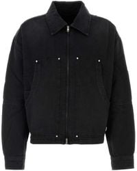 Amiri - Zip-Up Denim Work Jacket - Lyst