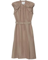 3.1 Phillip Lim - Popeline Jurk Met Ceintuur - Lyst