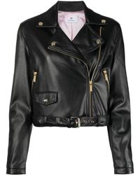 Chiara Ferragni - Zip-up Faux Leather Biker Jacket - Lyst