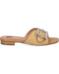 Bibi Lou - Jewel-Embellished Woven Sandals - Lyst