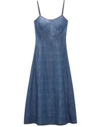Rag & Bone - Abito Melody Denim Con Spalline Sottili - Lyst
