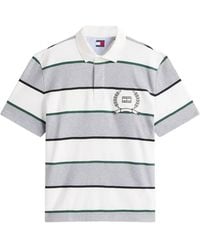 Tommy Hilfiger - Striped Logo-Embroidered Polo Shirt - Lyst