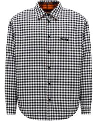 MSGM - Camisa reversible a cuadros - Lyst