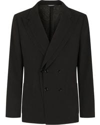 Dolce & Gabbana - Blazer Met Enkele Rij Knopen - Lyst
