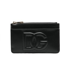 Dolce & Gabbana - Cartera con cremallera y logo DG - Lyst