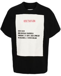MM6 by Maison Martin Margiela - Invitation Print T-Shirt With - Lyst
