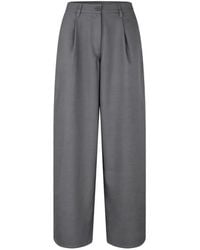 Samsøe & Samsøe - Saharper Pleated Wide-Leg Trousers - Lyst