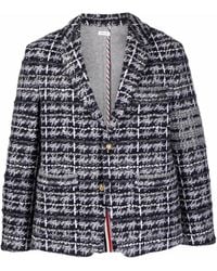Thom Browne - Tweed Single-Breasted Blazer - Lyst