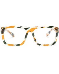 Gucci - Rivets Brille mit eckigem Gestell - Lyst