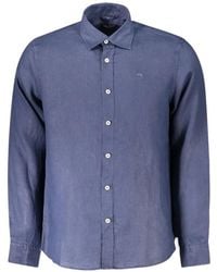 North Sails - Chemise En Lin À Logo Brodé - Lyst