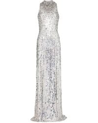 Jenny Packham - Robe Longue À Ornements De Sequins - Lyst