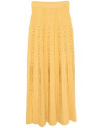 Elie Saab - Crystal-Embellished Knit Skirt - Lyst